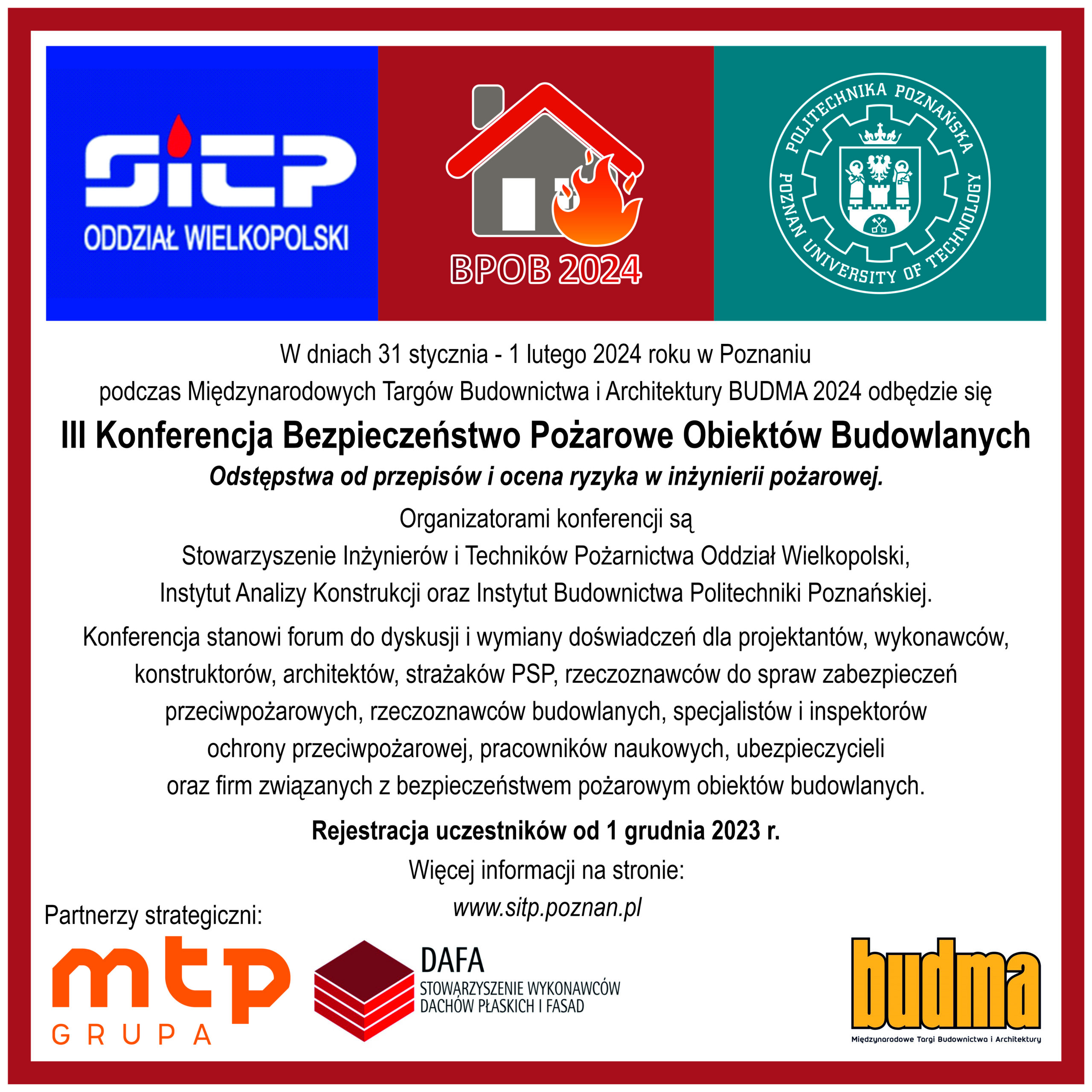III Konferencja Bezpieczeństwo Pożarowe Obiektów Budowlanych